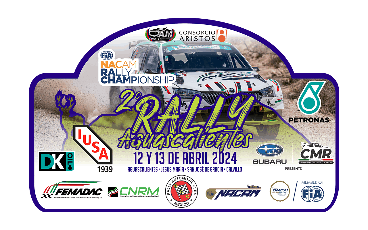 2do Rally NACAM Aguascalientes placa